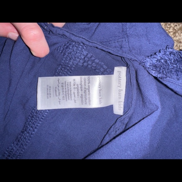 pottery barn kids reese candlewick organic duvet cover and pillow - Picture 4 of 4